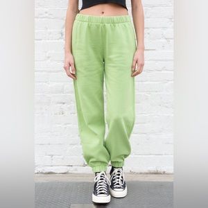 light green sweatpants